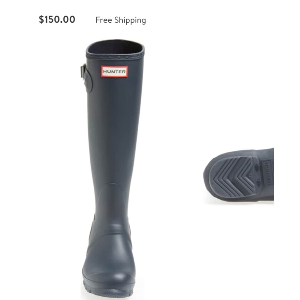 Navy hunter Boots